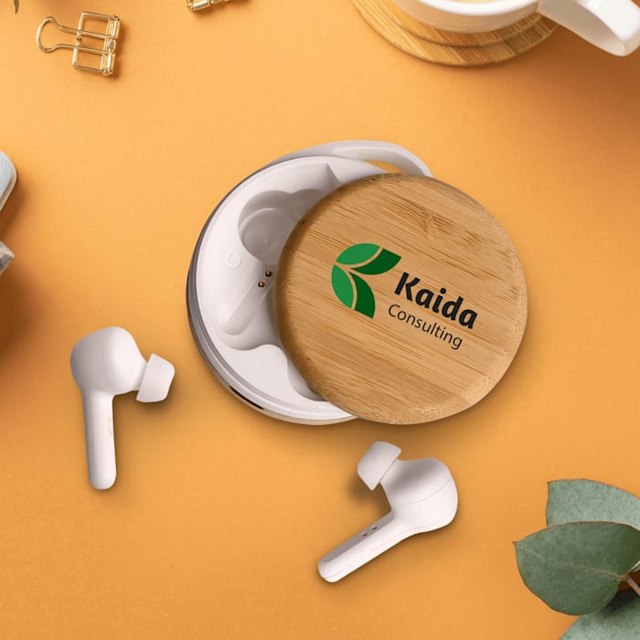 Larger version: Cherry Bamboo Wireless Earbuds 🎧>>(#Code-12623)